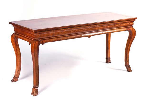 AN 18TH CENTURY AND LATER WALNUT SERVING TABLE