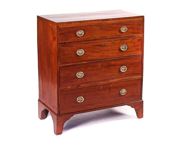 A GEORGE III MAHOGANY CHEST