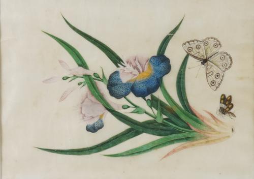 FOUR CHINESE RICE PAPER PAINTINGS (4)