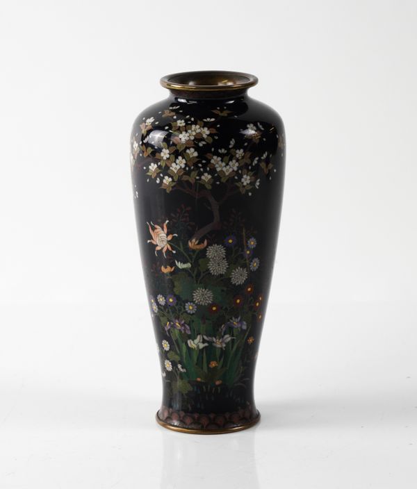 A JAPANESE CLOISONNE VASE