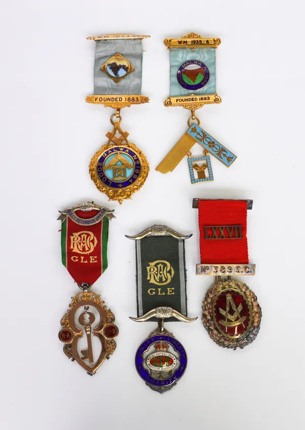 FIVE LODGE JEWELS (5)