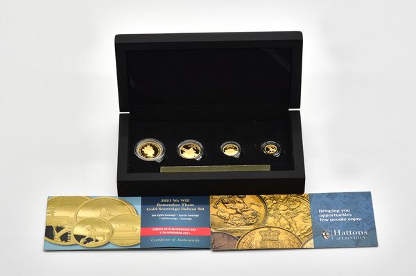 A TRISTAN DA CUNA 2021 FOUR GOLD COIN PROOF SET