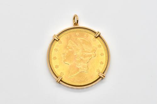 A U.S.A. GOLD TWENTY DOLLARS