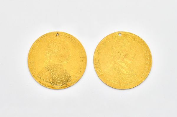 TWO AUSTRIAN FOUR DUCATS (2)