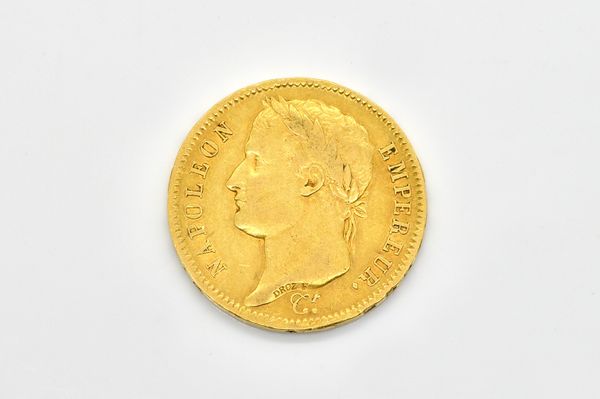 A NAPOLEON OF FRANCE GOLD FORTY FRANCS 1810