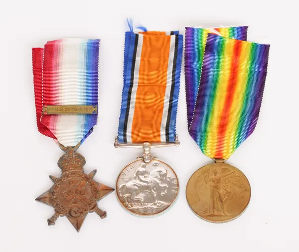 THREE FIRST WORLD WAR MEDALS (3)