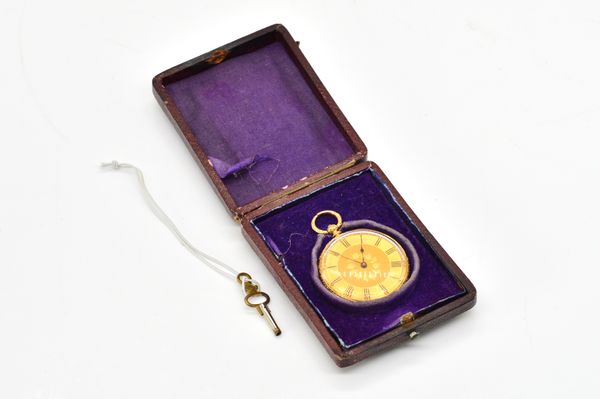 A GOLD KEY WIND OPENFACED POCKET WATCH