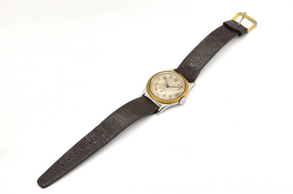 A STEEL CASED LONGINES WRISTWATCH