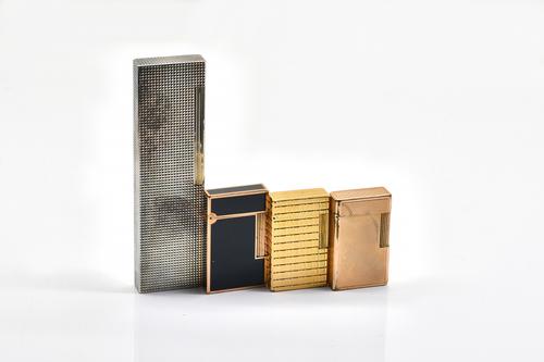 FOUR DUPONT GAS LIGHTERS (4)