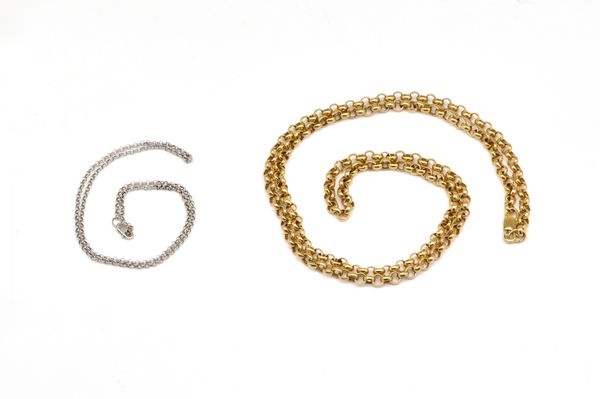 TWO GOLD NECKCHAINS (2)