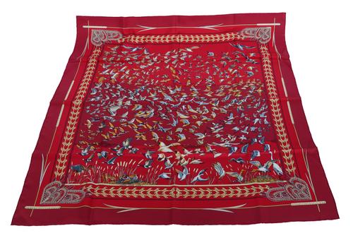 HERMES: ‘LIBRES COMME L’AIR’ SILK SCARF BY ANNIE FAIVRE