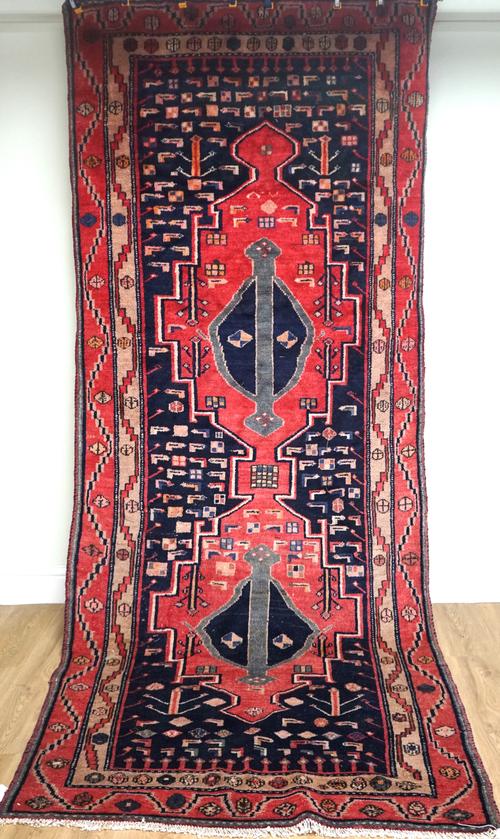 A SOUTH PERSIAN RUG & A PERSIAN KILIM (2)