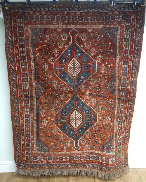 A SHIRAZ RUG, SOUTH PERSIAN