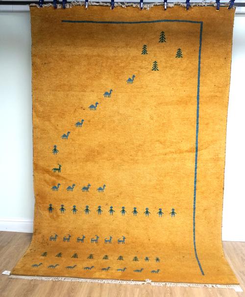 A GABBAH RUG, SOUTH PERSIAN