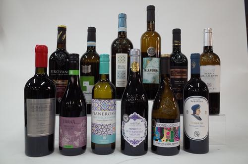 12 BOTTLES ITALIAN RED AND WHITE WINE