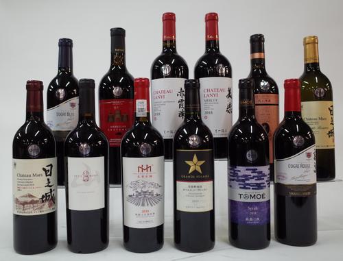 11 BOTTLES CHINESE AND JAPANESE RED AND 1 WHITE WINE