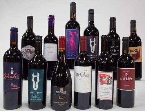 12 BOTTLES AMERICAN RED WINE