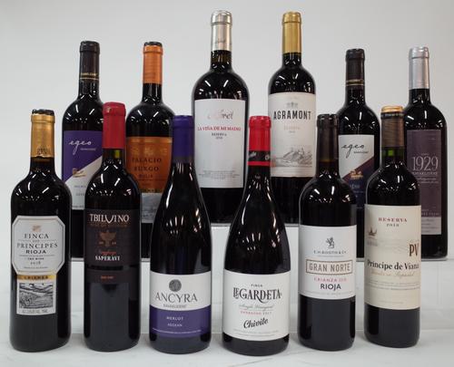 12 BOTTLES SPANISH, TURKISH AND GEORGIAN RED WINE