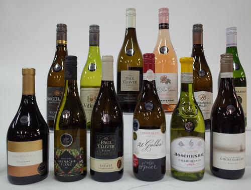 11 BOTTLES SOUTH AFRICAN WHITE AND 1 ROSÉ WINE