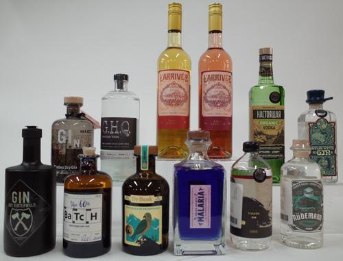 10 BOTTLES GIN AND 2 WINE-APERITIF