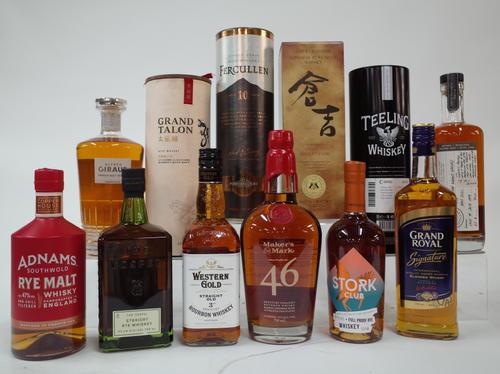 12 MIXED BOTTLES OF WHISKEY/WHISKY