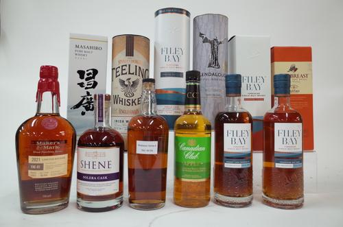 12 MIXED BOTTLES OF WHISKEY/WHISKY