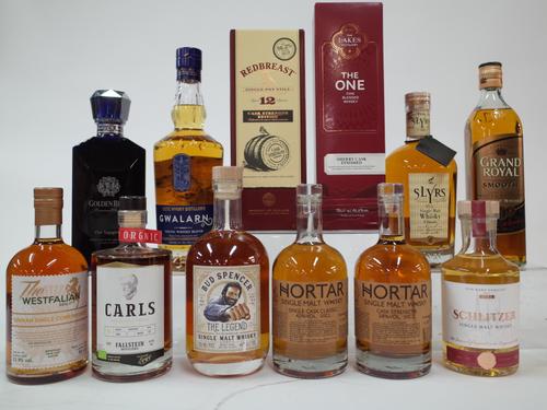 12 MIXED BOTTLES OF WHISKEY/WHISKY
