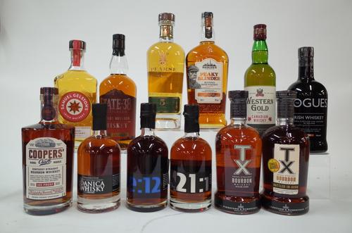 12 MIXED BOTTLES OF WHISKEY/WHISKY