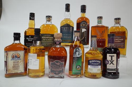 12 MIXED BOTTLES OF WHISKEY/WHISKY
