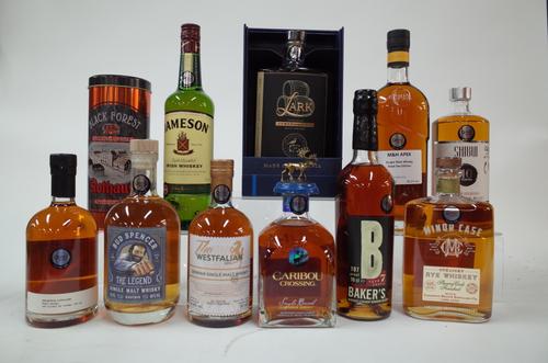 11 MIXED BOTTLES OF WHISKEY/WHISKY
