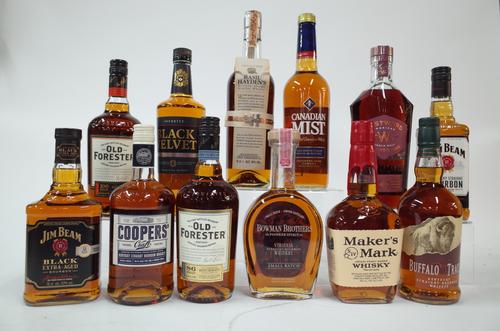 12 MIXED BOTTLES OF WHISKEY/WHISKY