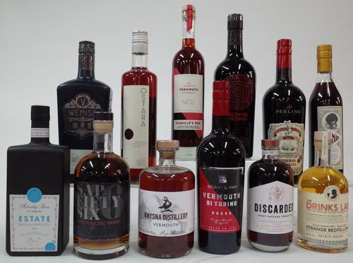 10 BOTTLES VERMOUTH AND 2 OTHER SPIRITS