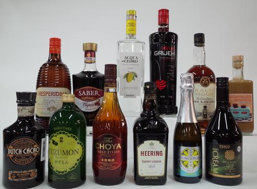 12 MIXED BOTTLES OF SPIRITS