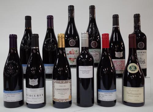 12 BOTTLES FRENCH RED WINE