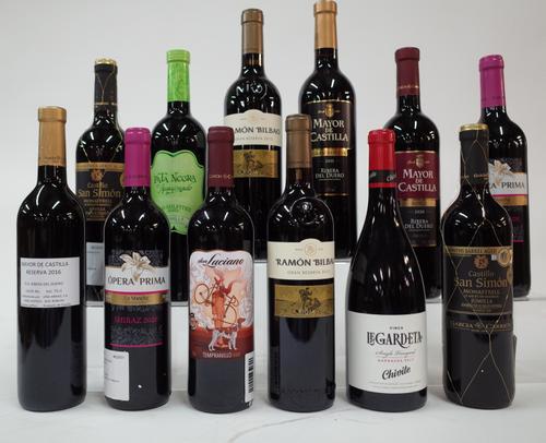 12 BOTTLES SPANISH RED WINE