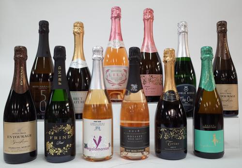 11 BOTTLES CANADIAN AND 1 CHINESE SPARKLING WINE