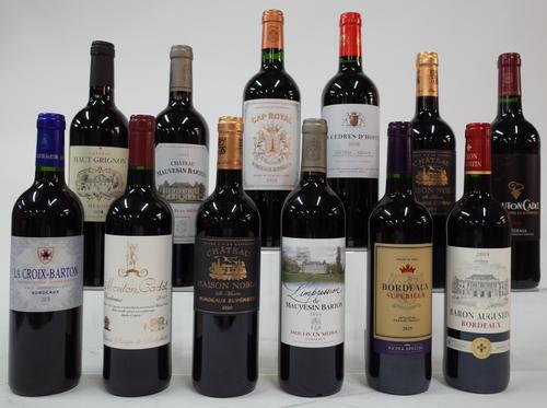 12 BOTTLES FRENCH RED WINE (BORDEAUX)