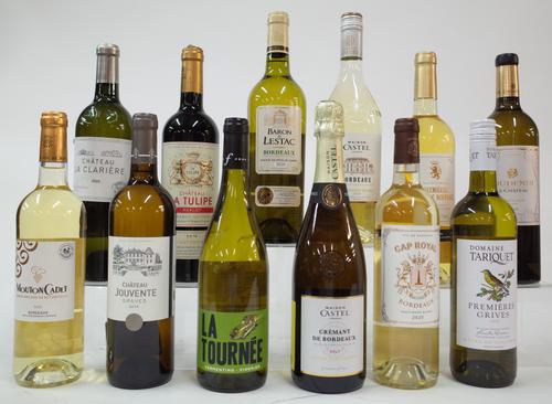 11 BOTTLES FRENCH WHITE AND 1 RED WINE (BORDEAUX)