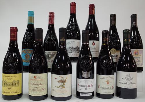 12 BOTTLES FRENCH RED WINE (RHÔNE)
