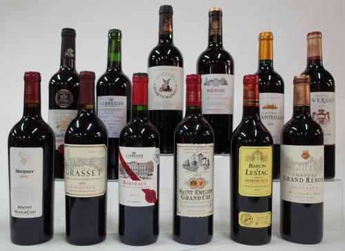 12 BOTTLES FRENCH RED WINE (BORDEAUX)