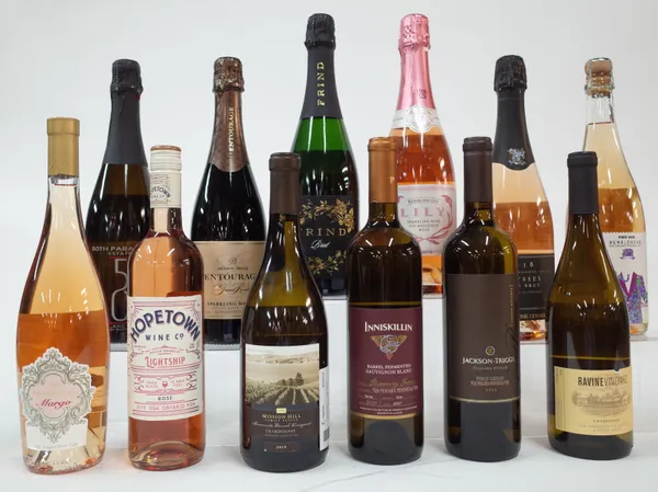 12 BOTTLES CANADIAN WINE AND SPARKLING WINE