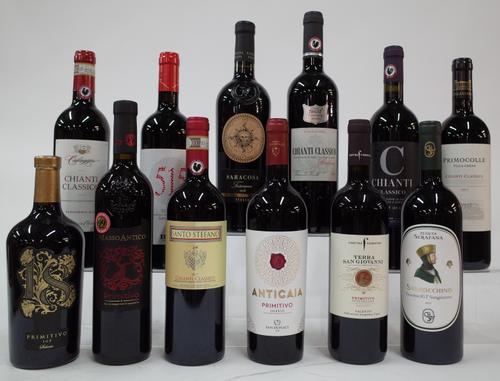 12 BOTTLES ITALIAN RED WINE