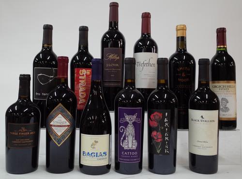 12 BOTTLES AMERICAN RED WINE