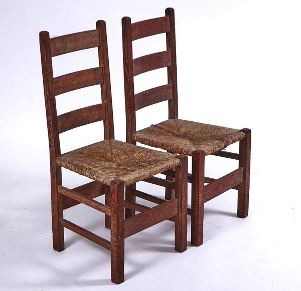 HEAL'S; A PAIR OF LECHWORTH LADDERBACK SIDECHAIRS (2)