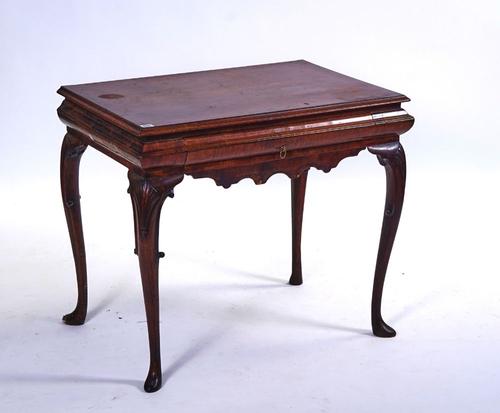 A MID-18TH CENTURY WALNUT CENTRE TABLE