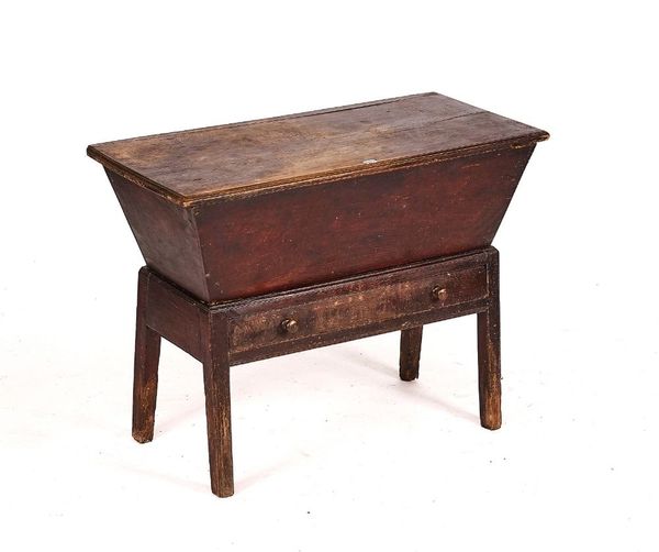 A GEORGE III ELM DOUGH BIN