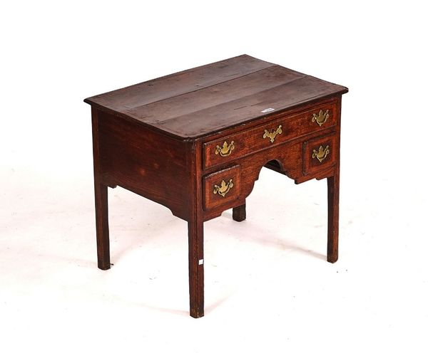 A MID-18TH CENTURY OAK LOWBOY