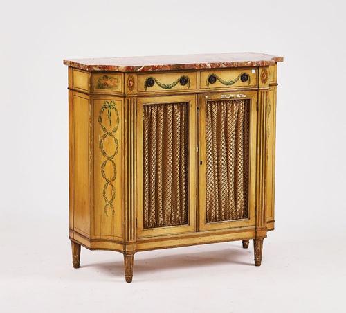 A SHERATON REVIVAL SIDE CABINET