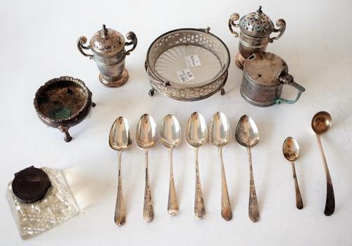 A GROUP OF SILVER (14)