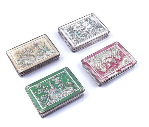 FOUR SIMILAR RECTANGULAR BOXES (4)